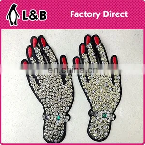 2017 Customized Fashion Sew on Embroidery Sequin Patch/applique for Garment/shoe thumbnail-1