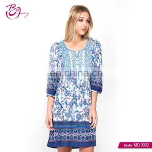 Guangzhou High End Popular Style Ladies Wear Retro Elegant Dress thumbnail-2