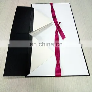 Free Risk Custom Matte Black With Sexy Shiny Logo Gift Rectangle Folding Paper Gift Box thumbnail-2