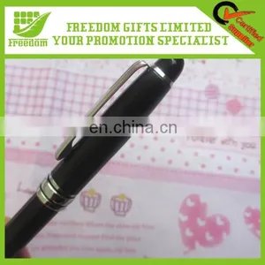 Best Selling Cheap Logo Printed Black Metal Pen thumbnail-1