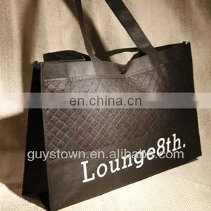 Custom Private Printed Brand Name Logo Eco-friendly Non Woven Promotional Shopping Bag thumbnail-2
