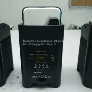 6X18W RGBWAUV Battery Powered Led Lighting,6in1 Flat Led Par,led Par Light,wedding dj Light,battery Recharged Par thumbnail-2