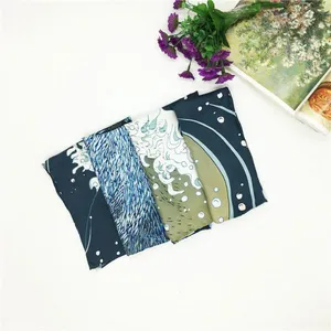 Soft Textile Printing Wholesale New Design Custom Women Silk Scarf Printed thumbnail-2