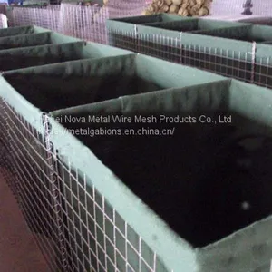 Welded Military Sand Gabion Box Wall Hesco Barrier thumbnail-1