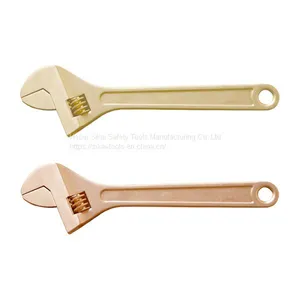 Industrial Tools Non Sparking Tools Adjustable Wrench 10 Inch 12 Inch Slide Wrench thumbnail-1