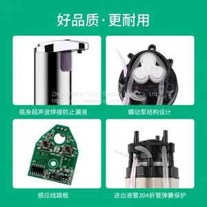 Commerical Liquid Foam Auto Soap Dispenser Widened Base thumbnail-3