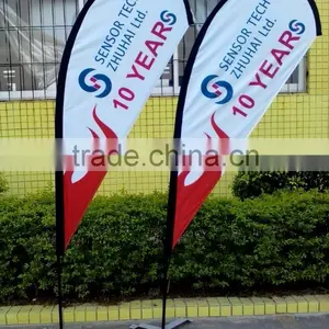 Fast Delivery no MOQ Custom Tear Drop Beach Flags thumbnail-1