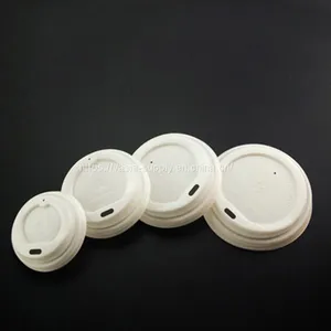 Paper Cup Lid 100% Biodegradable CPLA Lids Material for Paper Coffee Cups Lid 62mm 73mm 80mm 90mm thumbnail-3