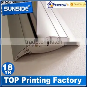 Hot Sale Aluminum Luxury Retractable Roll up Banner Stand Wide Base Roll Up-qt thumbnail-5