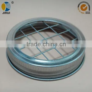 70mm Silver Metal Lug Cap With Steel-Wire Mesh Sieve for Manson Jar thumbnail-2