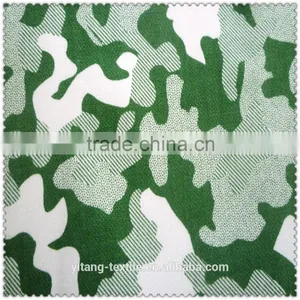 Yellow Camouflage Printed Brushed Fabric thumbnail-4