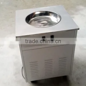 2016 Single Round Pan Fry Ice Cream Machine for Commercial Use thumbnail-4