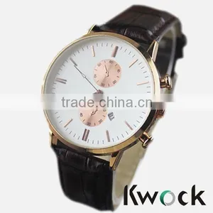 Geneva Clocks Unisex Leather Band Quartz Vogue WristWatch Alloy Women Men Watch Luxury Brand Hot Promotions thumbnail-6