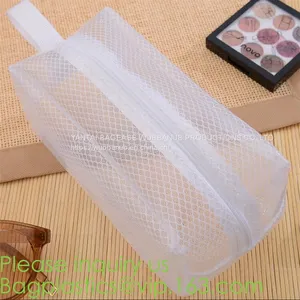 Swimwear Clothing Packaging Zipper Bag Pouch Cosmetic Makeup Zip Lock Slider Bags Manufacturer Cosmetic Bag Transparent thumbnail-1