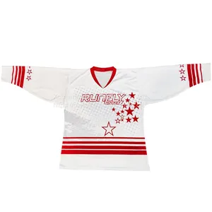 Hockey Jerseys Made in China Youth Ice Hockey Jersey Custom Hockey Jerseys Great Quality Ice Hockey Uniform Jersey thumbnail-1