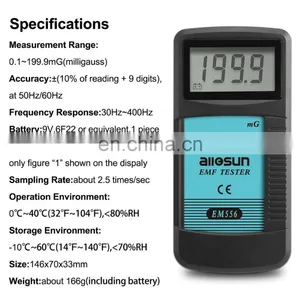 September Sale Factory Supply Electromagnetic Waves Detector EMF Tester Milligauss Detector Wholesale thumbnail-5