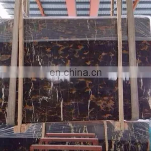 High Quality Portoro Marble Black Marble Slabs thumbnail-1