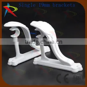 Fancy Metal Single 19mm Drapery Curtain Bracket Export Algeria thumbnail-1