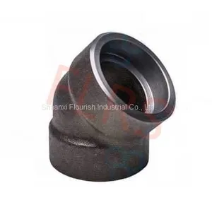 ASTM A105 Hot Dip Galvanised Forged Pipeline Fitting Socket Weld Elbow Carbon Steel thumbnail-1