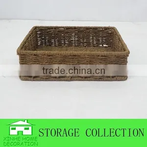 Rectangular Brown Paper Basket Weaving thumbnail-2