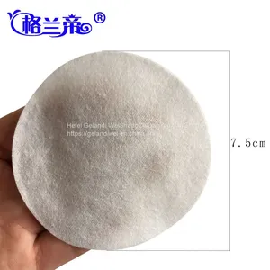 Diameter 7.5cm Disposable Cotton Pad Round Makeup Remover Cotton Non-woven Gauze Swab thumbnail-2