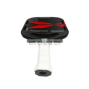 Textured Carbon Surface Pickleball Paddle Massive Spin and Control Red Smile Bilateral Model Get USAPA Approved thumbnail-3