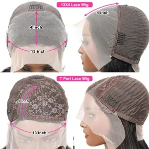 Short Kinky Curly Human Hair Lace Frontal Wig Pixie Cut Wig Human Hair 13X4 Lace Front Natural Brazilian Hair Wigs For Women thumbnail-5