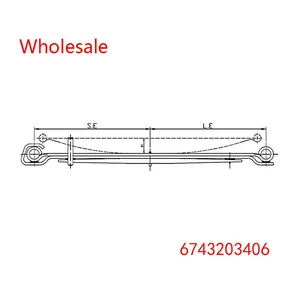 6743203406 Heavy Duty Vehicle Rear Wheel Spring Arm Wholesale For Mercedes Benz thumbnail-2