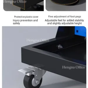 High Capacity Double Sided Pegboard Tool Stand | Durable Metal Storage Cart For Automotive Industrial Maintenance Center thumbnail-2