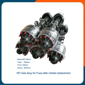 13T Axle Assy With 180mm Brake Lining for FUWA Aftermarket Replacement thumbnail-1