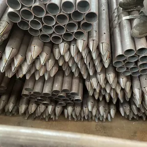 Thin Wall Advancing Steel Perforated Pipe 89*1 Punching Tunnel Pipe Shed Lightweight Support thumbnail-3