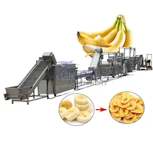 Banana Slice Deep Frying Production Line Fruit Slice Continuous Frying Equipment EPC thumbnail-1