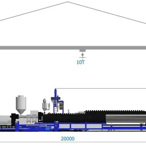 Spirl HDPE Profiled Krah Machinery/Krah Production Line/Krah Extruder/Krah Extrusion Line thumbnail-3