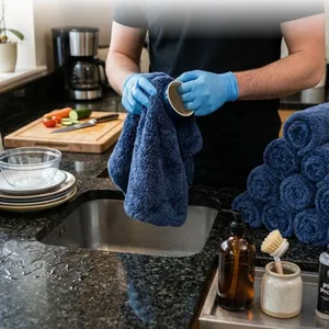 Ultra-Plush Long Pile Microfiber Towels 400gsm - Extra Soft & Highly Absorbent Drying Cloths thumbnail-1