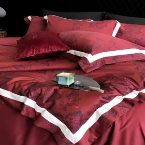 Wholesale 100% Cotton 4-Piece Bedding Set, Breathable & Soft Bed Linen thumbnail-4