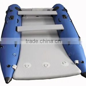 Hot (CE) Inflatable Power Catamaran Boat Rescue Boat Air Floor Sailing Boat Surfing Boat thumbnail-1