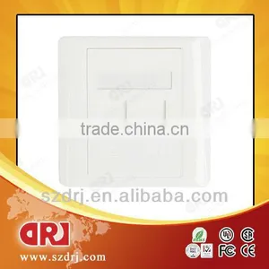 Cat5e Double Ports With Shutter Rj45 Faceplate thumbnail-1