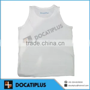 Men Super Cool White Tank Top thumbnail-1