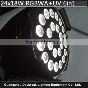 24x18w Led Par RGBWA UV 6in1 Stage Lighting Led Washing Par High Power Full Colors Dmx512 DJ Led Par64 RGBWA+UV 6 in 1 Leds thumbnail-3