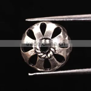 925 Solid Sterling Silver Cap Beads thumbnail-1