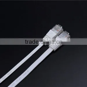 Flat UTP Cat5e Ethernet Good Speed RJ45 Ethernet White Flat 3ft Network Cable thumbnail-2