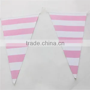 Striped Party Decoration Paper Flag Banners Wedding Baby Shower thumbnail-4