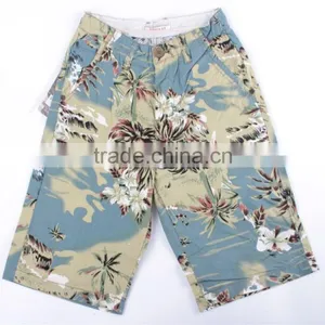 Mens Cheap 100%cotton Summer Stocklot Apparel Printed Shorts thumbnail-1