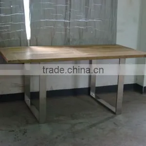 Restaurant Furniture With a Steel Wooden Dining Table thumbnail-1