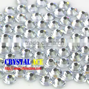 Wholesale Crystal Glass Flatback Loose Round 14 Facet Cuts Non Hotfix Crystal Strass thumbnail-1