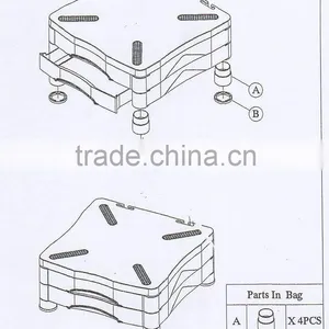 Hot Plastic File Cabinet thumbnail-3