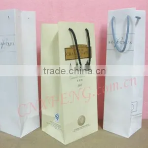 High Quality Reinforced Wine Bottle Paper Bag thumbnail-1