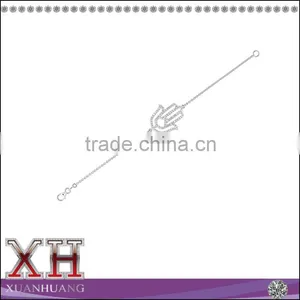 Wholesale Sterling Silver Cubic Zirconia Hand Bracelet thumbnail-1