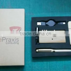Bamboo Mouse Usb HUB Travel Computer Gift Kit thumbnail-3