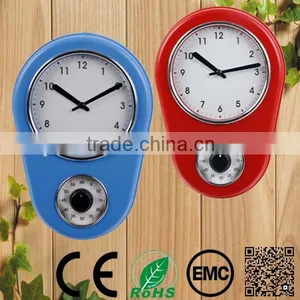 Analog Wall Amounted Alarm Clock With Countdown Timer thumbnail-1